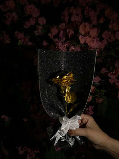 Shine Golden Metallic Flower Bouquet