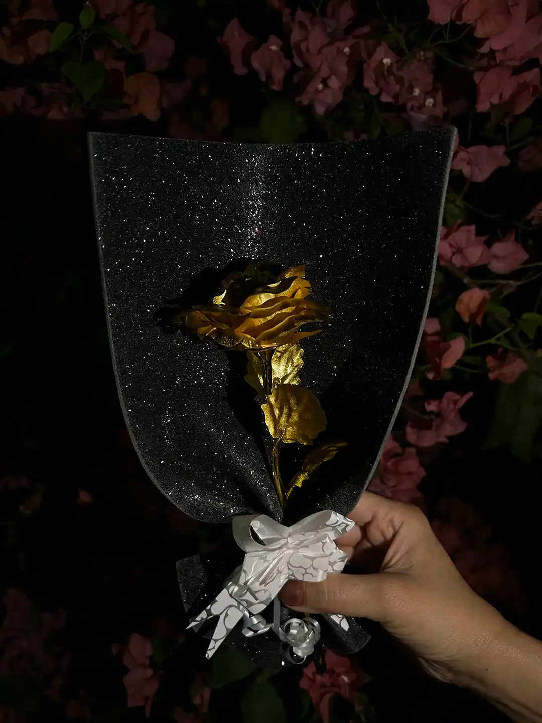Shine Golden Metallic Flower Bouquet