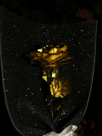 Shine Golden Metallic Flower Bouquet