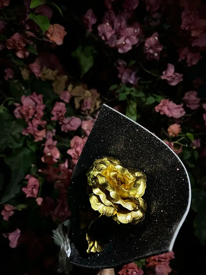 Shine Golden Metallic Flower Bouquet