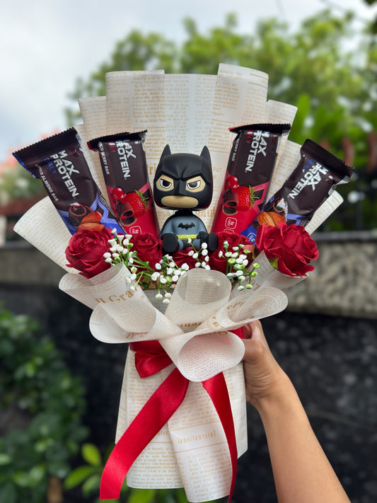 The Protein Bouquet - Protein Bar Batman Edition