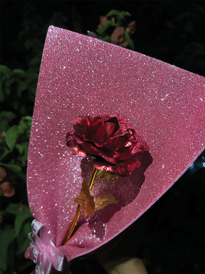 Metallic Rose Glitter Bouquet
