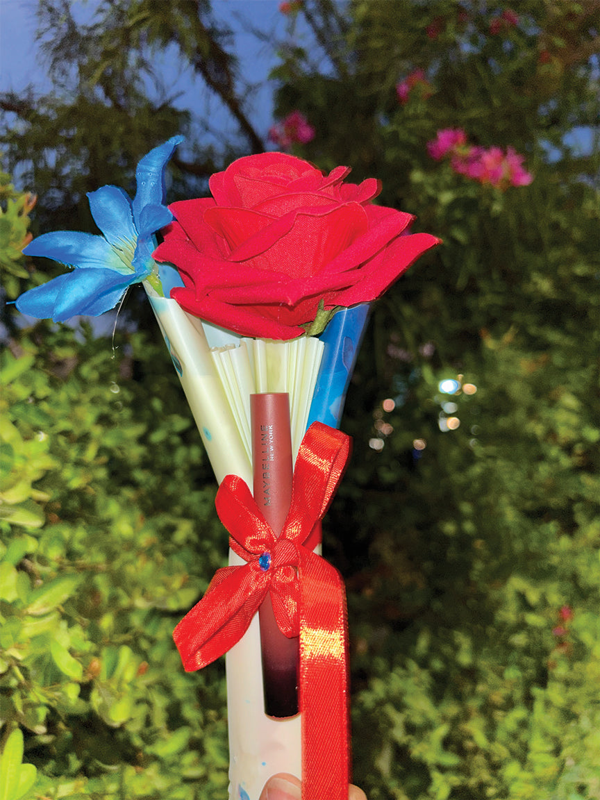 Single Rose Lipstick Bouquet