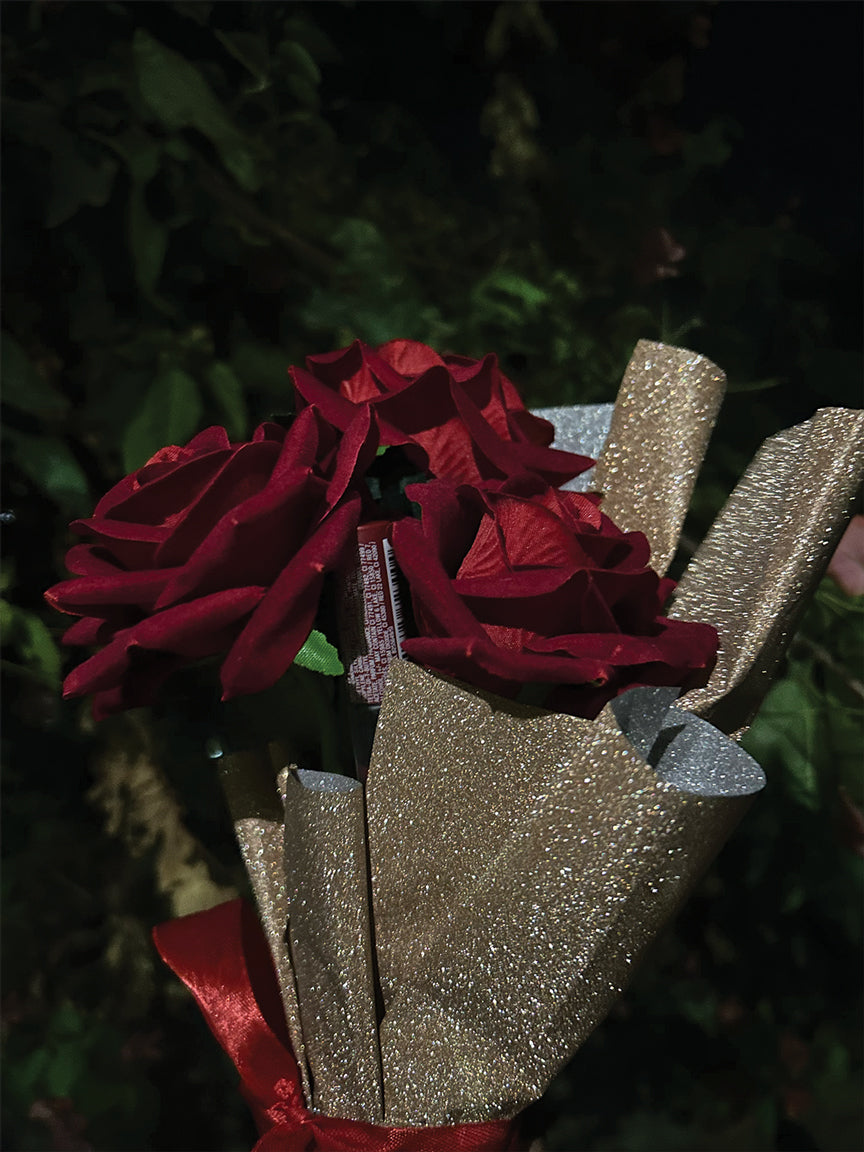Glitter Rose Lipstick Bouquet