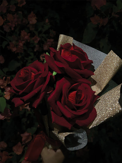 Glitter Rose Lipstick Bouquet