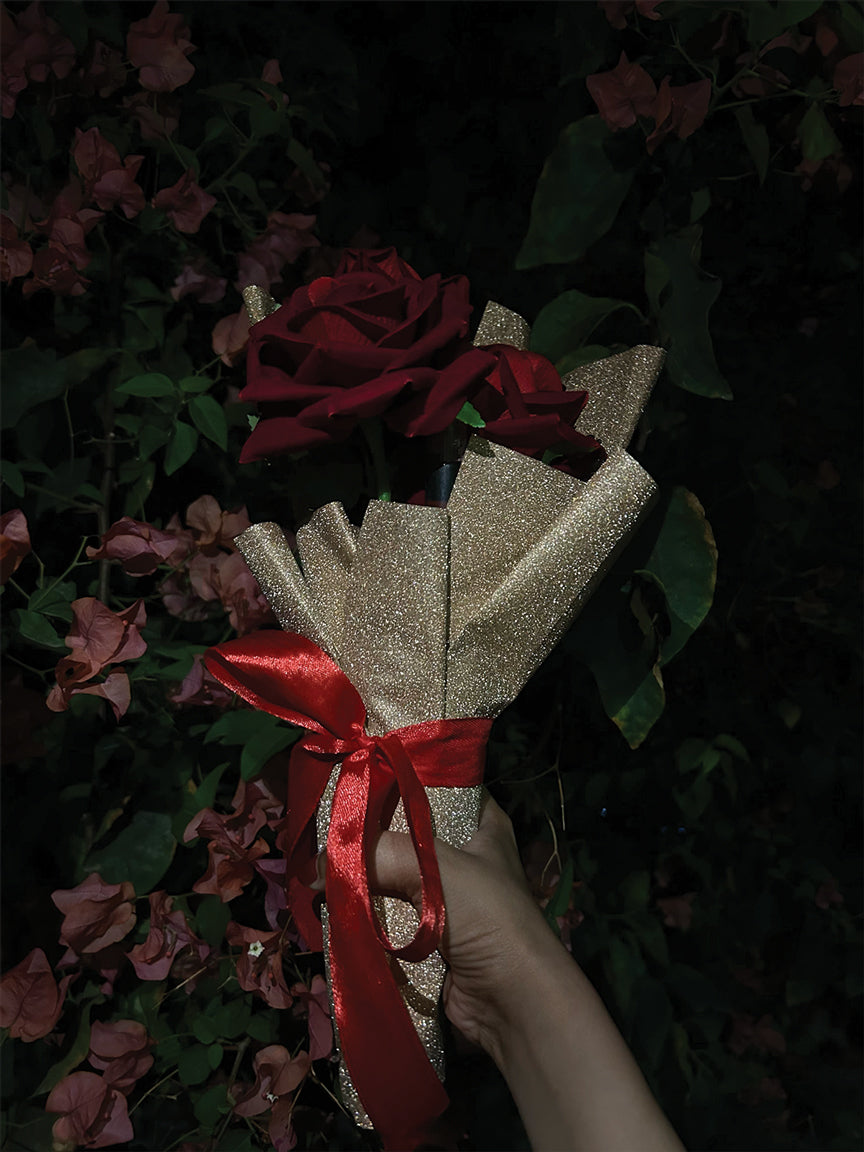 Glitter Rose Lipstick Bouquet