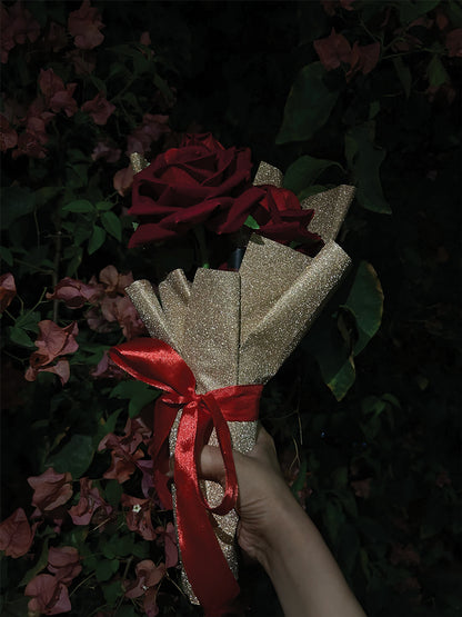 Glitter Rose Lipstick Bouquet